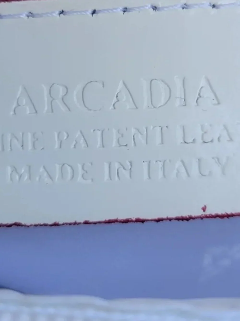 Arcadia Cream Off White Patent Leather Tote Bag